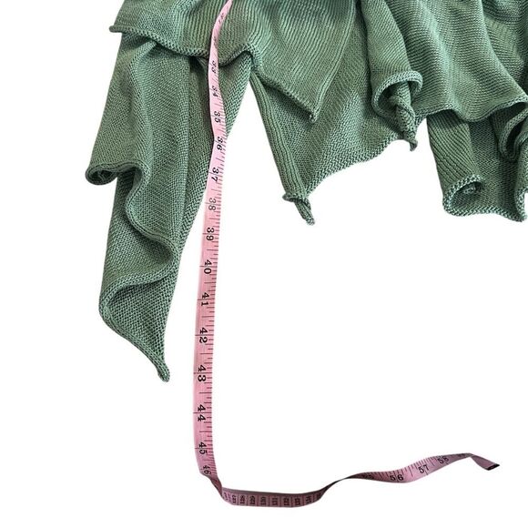 NEW Peruvian Connection Portobello Tunic Dress Green Pima Cotton Asymmetrical He - Picture 8 of 10